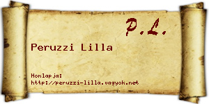 Peruzzi Lilla névjegykártya